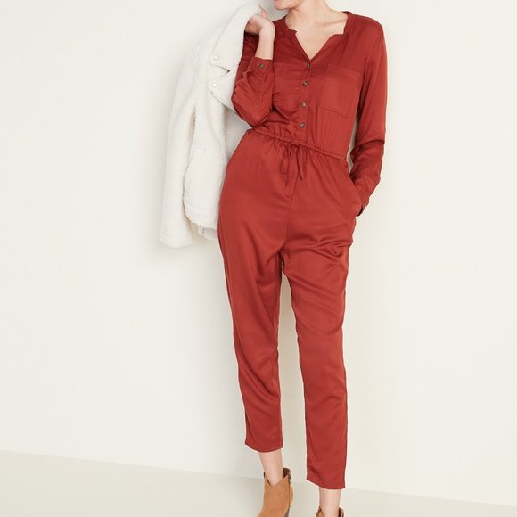 Pants - BRAND NEW Waist-Defined Utility Jumpsuit XL